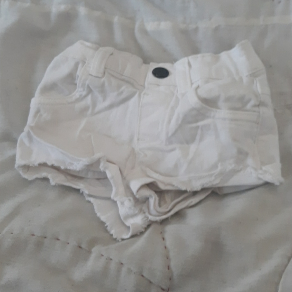 White Denim shorts